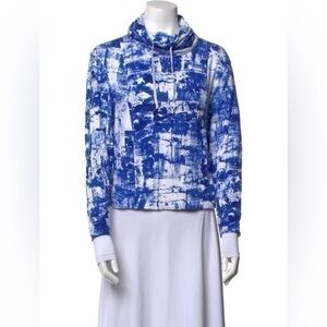 HELMUT LANG Printed Mock Neck Sweatshirt